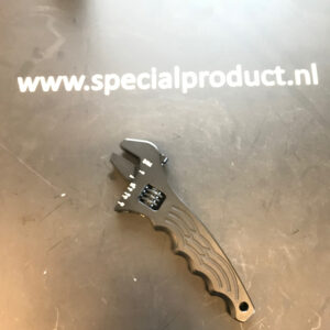 An adjustable wrench