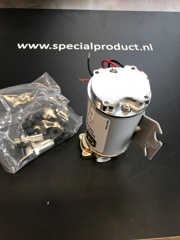 Oil pump 12 volt for pre lubing turbocharger