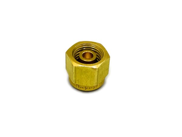 1/4 Compression Fitting Cap Brass